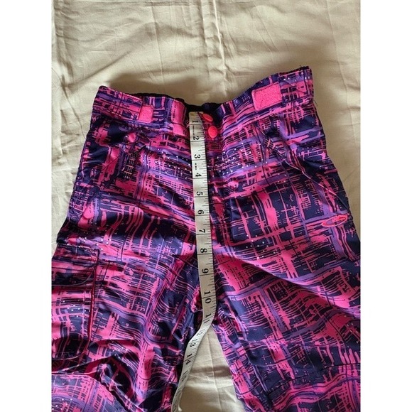 Champion Dry Girl's Snow Ski Pants Adjustable Waist Zip Pockets Sz M(7-8) Purple - Picture 11 of 16